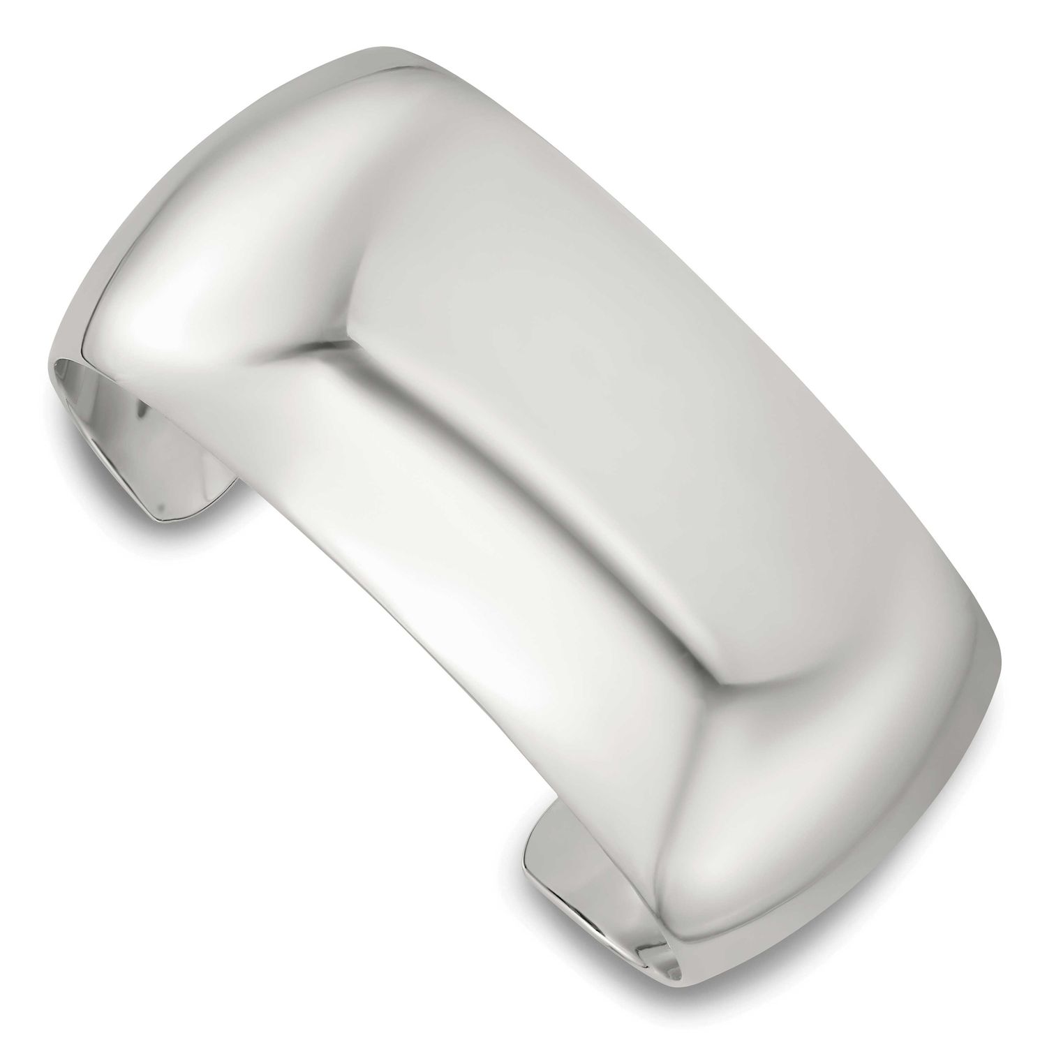 30mm Domed Cuff Bangle Sterling Silver Polished, MPN: QB1551, UPC: