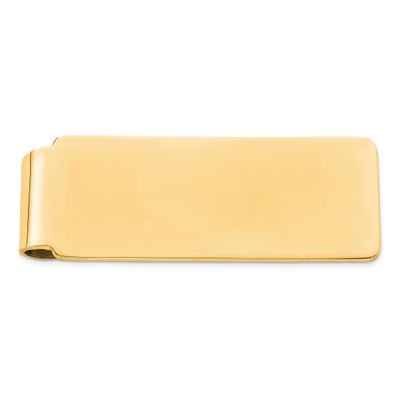 Money Clip Sterling Silver Gold-Plated, MPN: QQ140GP, UPC:
