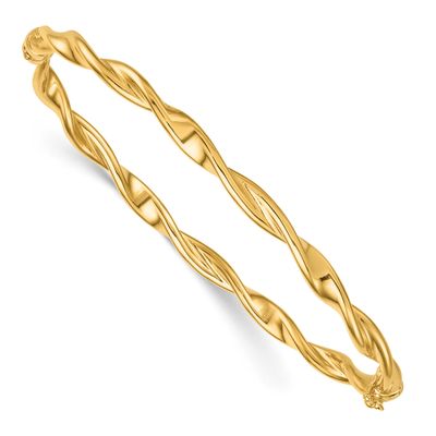 Twist Bangle 14k Gold Polished, MPN: DB744, UPC: