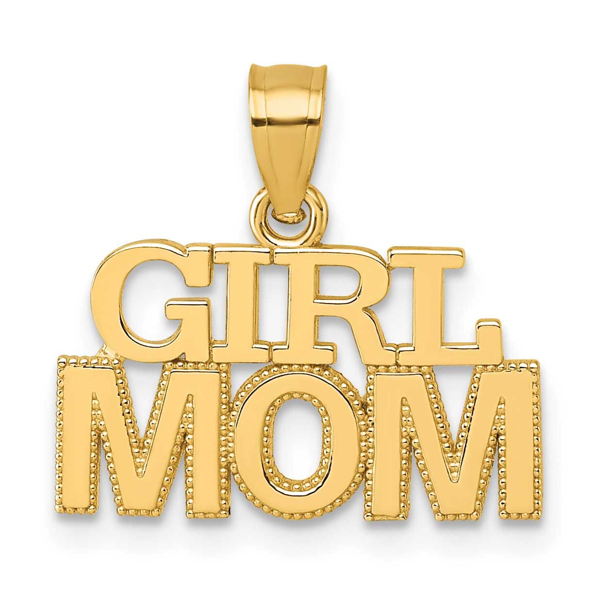 Girl Mom Pendant 14k Gold Polished, MPN: K10009, UPC: