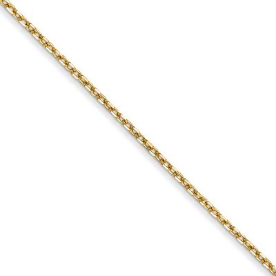 1.0mm Diamond-cut Forzantine Cable Chain 20 Inch 14k Gold, MPN: PEN339-20, UPC: