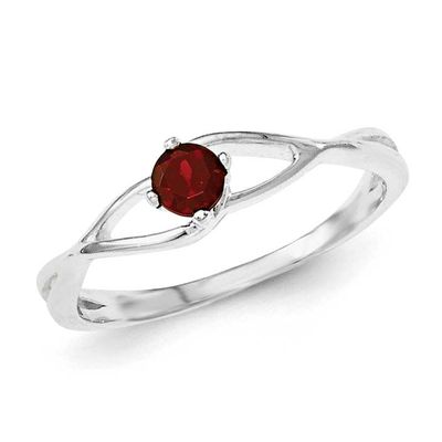 Red CZ Sol Ring Sterling Silver, MPN: QR6329, UPC: