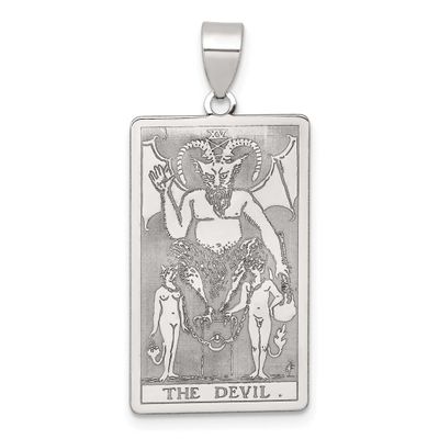 The Devil Tarot Card Pendant Sterling Silver, MPN: QC11525, UPC: