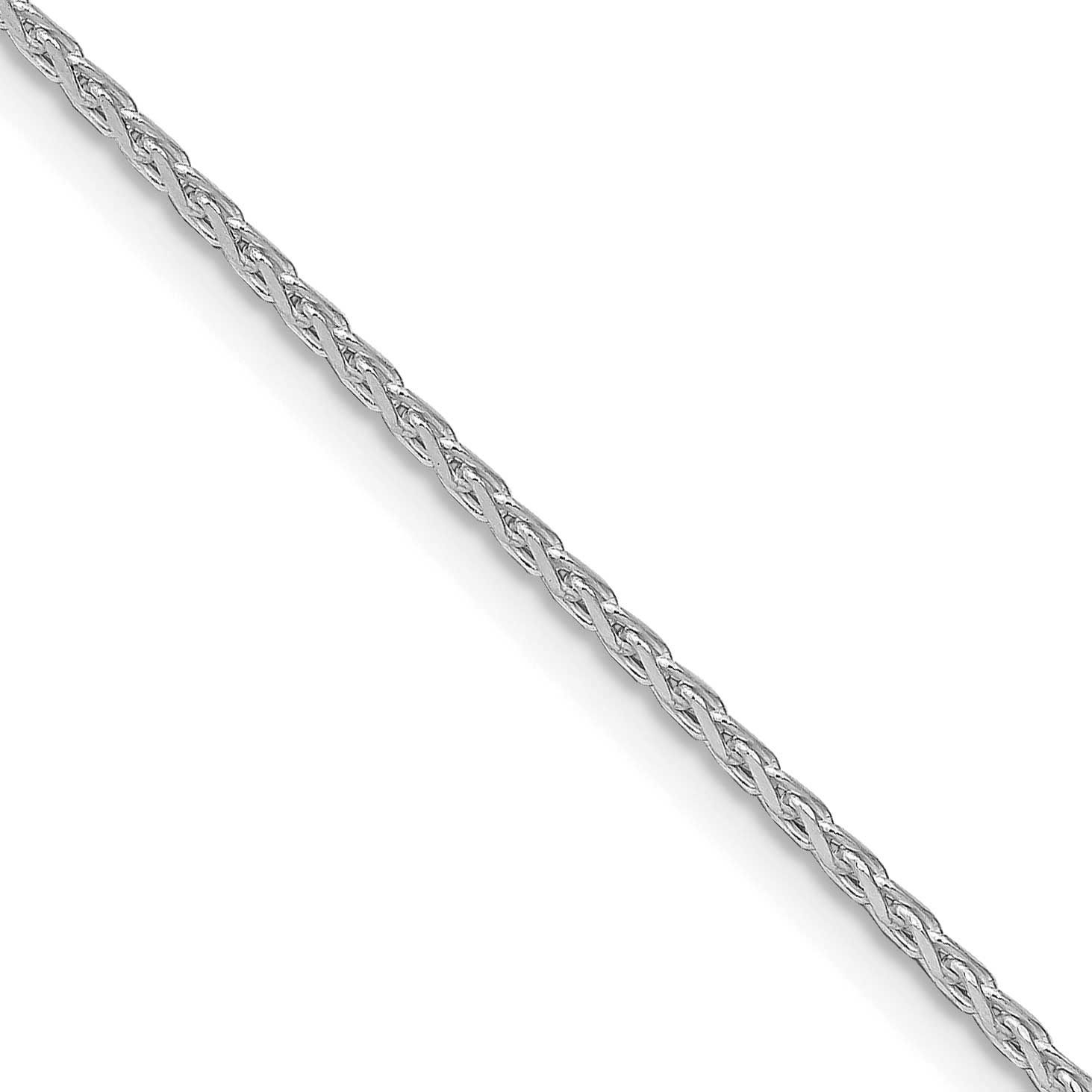 1.7mm Diamond-Cut Round Spiga Chain 22 Inch Sterling Silver Rhodium-Plated, MPN: QSR050R-22, UPC: