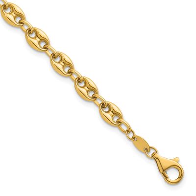 Puffed Mariner 7.5 In Bracelet 14k Gold Polished, MPN: SF3160-7.5, UPC:
