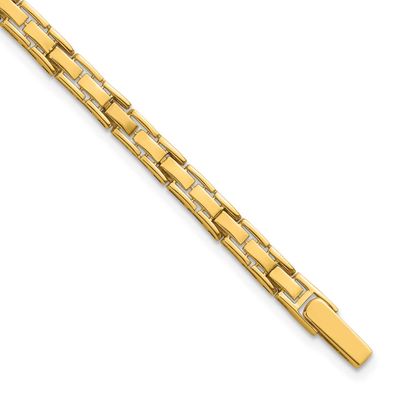 Fancy Link 7.5 Inch Bracelet 14k Gold Polished, MPN: SF3175-7.5, UPC: