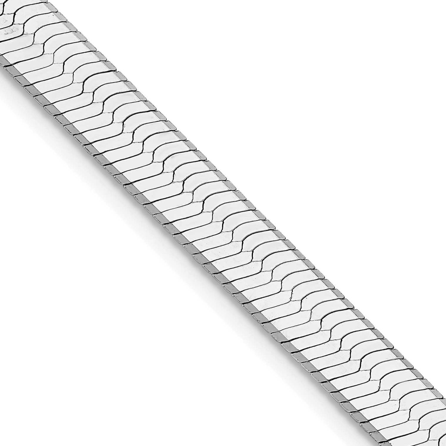 8mm Magic Herringbone Chain 22 Inch Sterling Silver Rhodium-Plated, MPN: QHB090R, UPC: