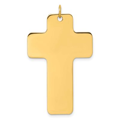 Cross Charm 14k Gold Polished, MPN: D5870, UPC: