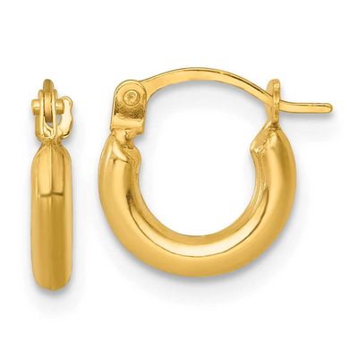 2mm Hoop Earrings 14k Gold Polished, MPN: TF2379, UPC: