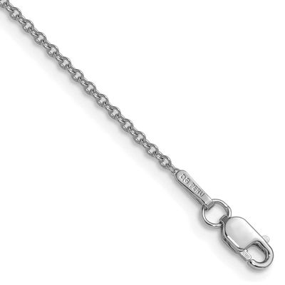 1.5mm Cable Chain 18 Inch 14k White Gold, MPN: PEN336W-18, UPC: