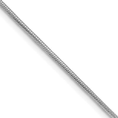 1.25mm Snake Chain 16 Inch Sterling Silver Rhodium-Plated, MPN: QSN040R-16, UPC: