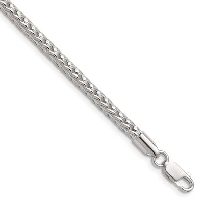 3.4mm Diamond-Cut Round Franco Chain 7 Inch Sterling Silver, MPN: QFR320-7, UPC: