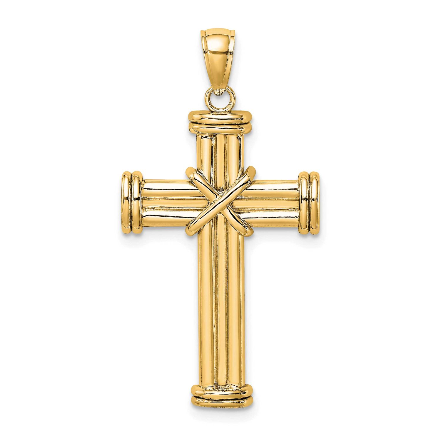 Cross Pendant 14k Gold Polished, MPN: K8537, UPC: 63721817456