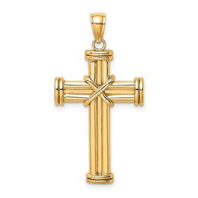 Cross Pendant 14k Gold Polished, MPN: K8537, UPC: 63721817456