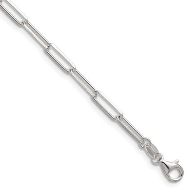 3.5mm Diamond-cut Paperclip Chain 16 Inch Sterling Silver, MPN: QDPC100-16, UPC: