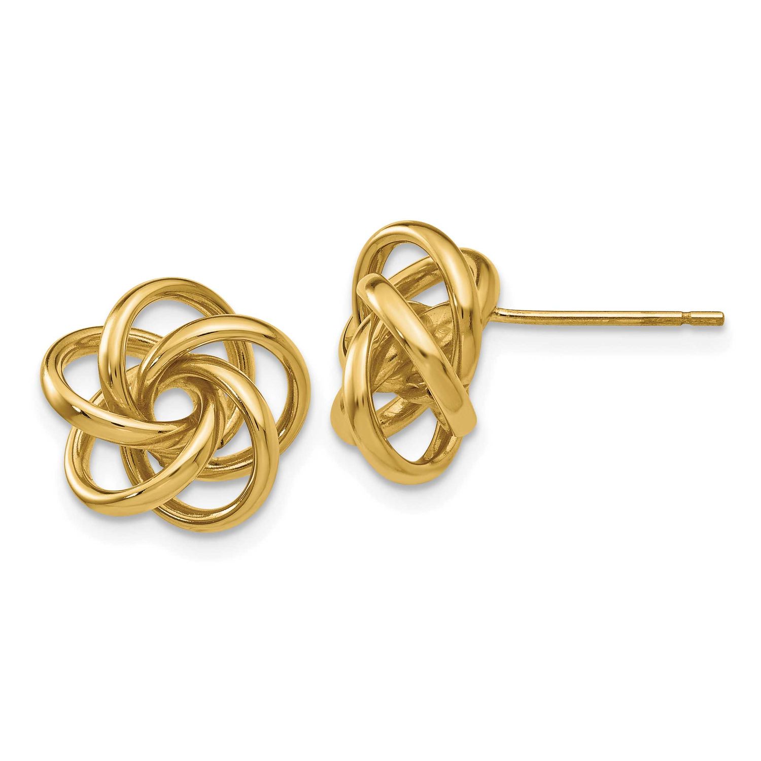 Love Knot Earrings 14k Gold, MPN: H442, UPC: 886774097190