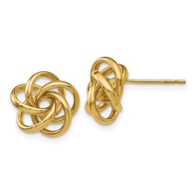 Love Knot Earrings 14k Gold, MPN: H442, UPC: 886774097190