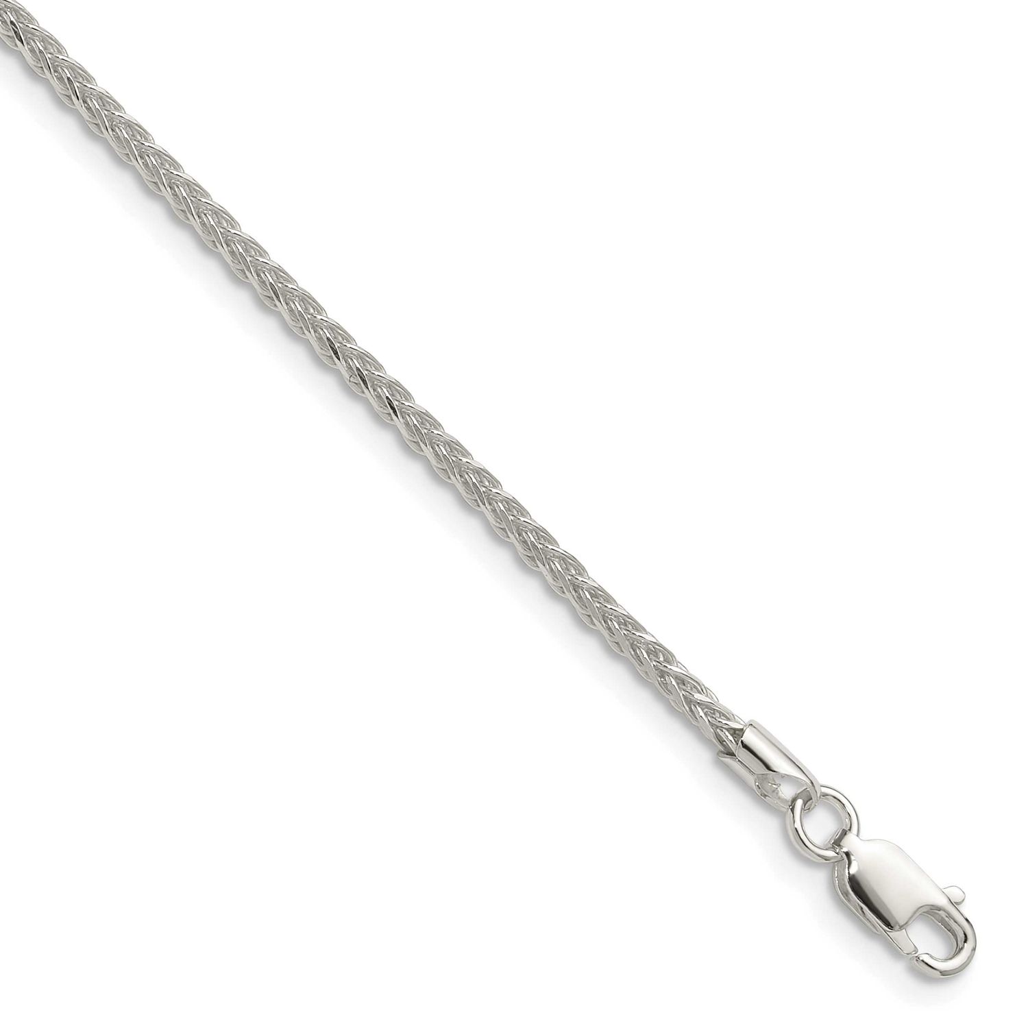 2.1mm Diamond-Cut Square Spiga Chain 24 Inch Sterling Silver, MPN: QDSS045-24, UPC: