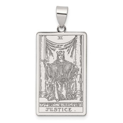 Justice Tarot Card Pendant Sterling Silver, MPN: QC11521, UPC:
