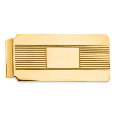Money Clip Sterling Silver Gold-Plated, MPN: QQ32GP, UPC: