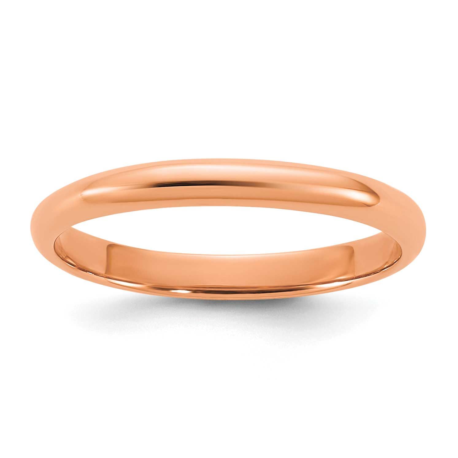 Rose Gold Polished 2mm Baby / Children&#39;s Ring 10k Gold, MPN: 10R983R, UPC: