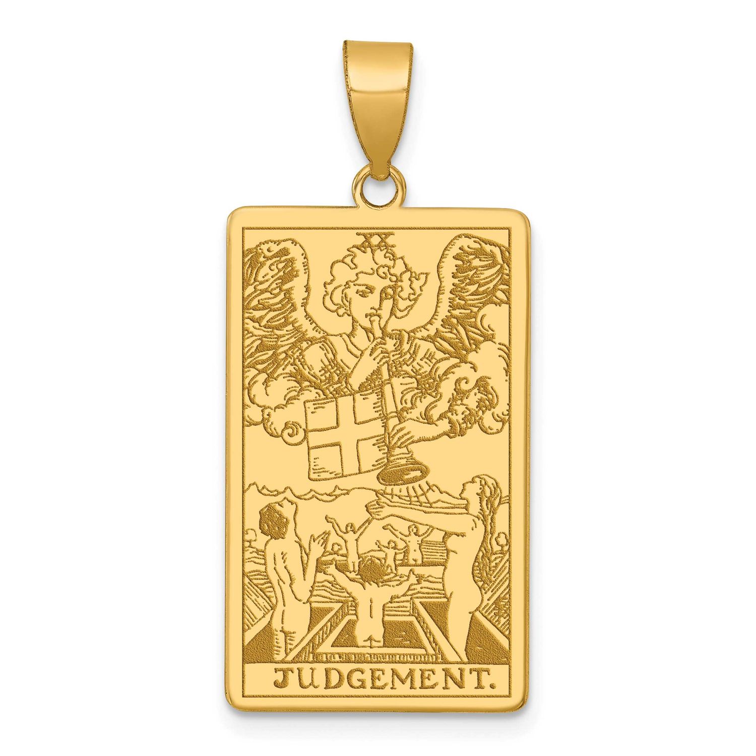 Judgement Tarot Card Pendant 14k Gold, MPN: XM730, UPC: