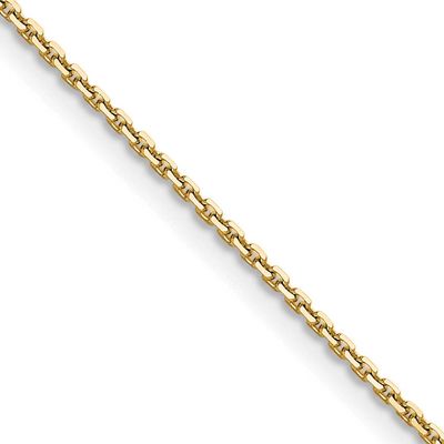 1.2mm Diamond-cut Cable Chain 24 Inch 10k Gold, MPN: 10PE332-24, UPC: