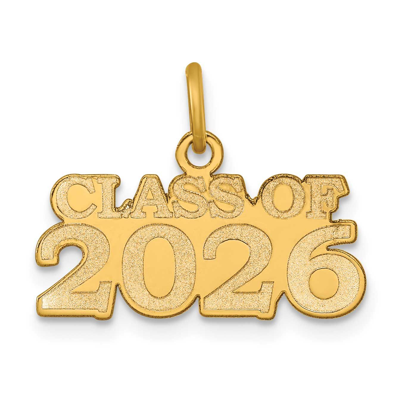 Class of 2026 Charm 14k Gold Polished, MPN: YC1545-26, UPC: