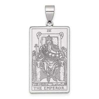 The Emperor Tarot Card Pendant Sterling Silver, MPN: QC11514, UPC: