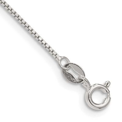 0.9mm Box Chain 7 Inch Sterling Silver, MPN: QBX019-7, UPC: 886774106953