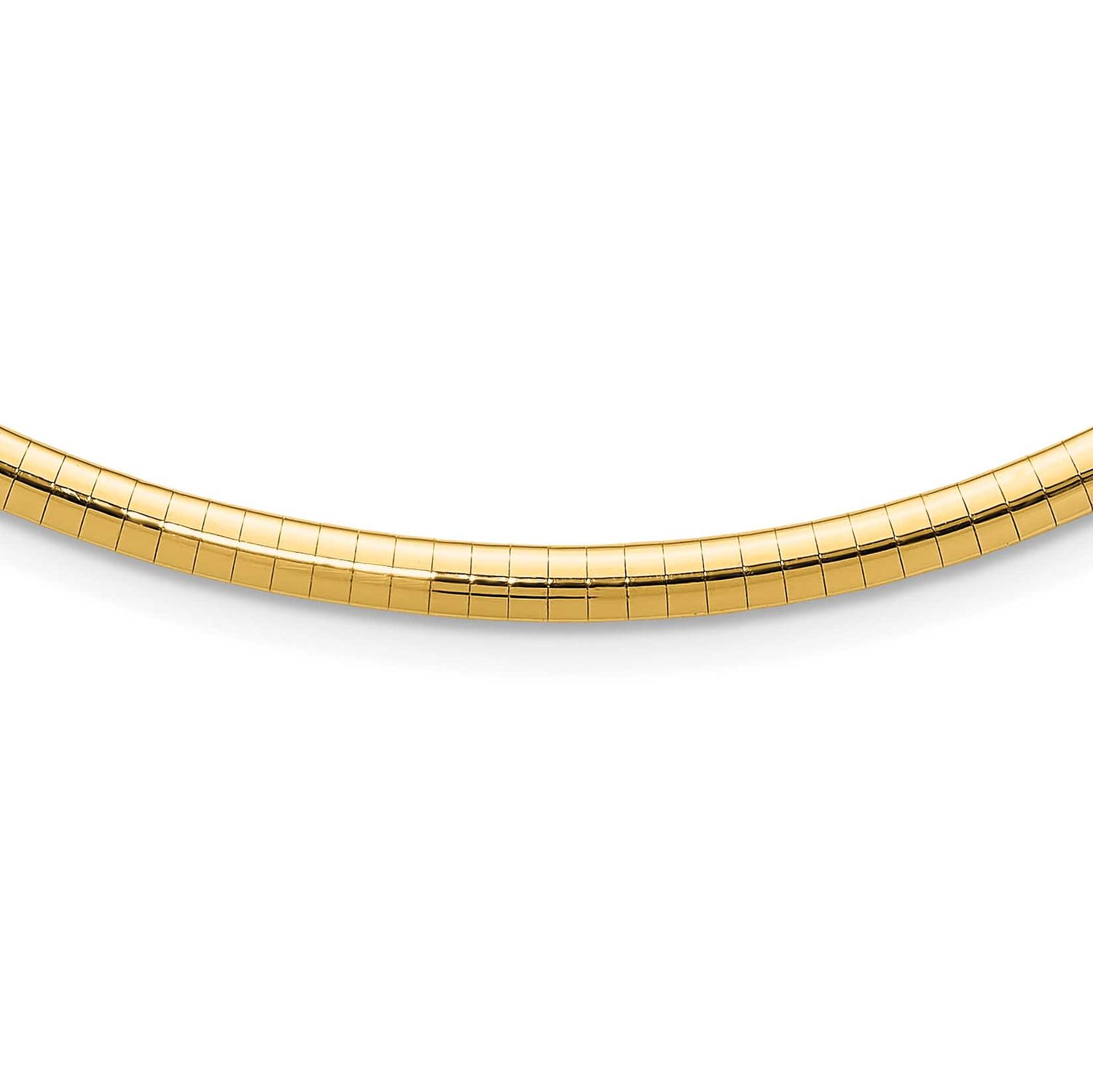 4mm Domed Omega Necklace 10k Gold, MPN: 10KOD4-16, UPC: