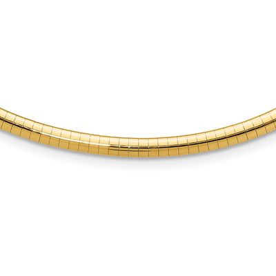 4mm Domed Omega Necklace 10k Gold, MPN: 10KOD4-16, UPC: