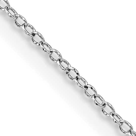 1mm Cable Chain 16 Inch Sterling Silver Rhodium-Plated, MPN: QCL025R-16, UPC: