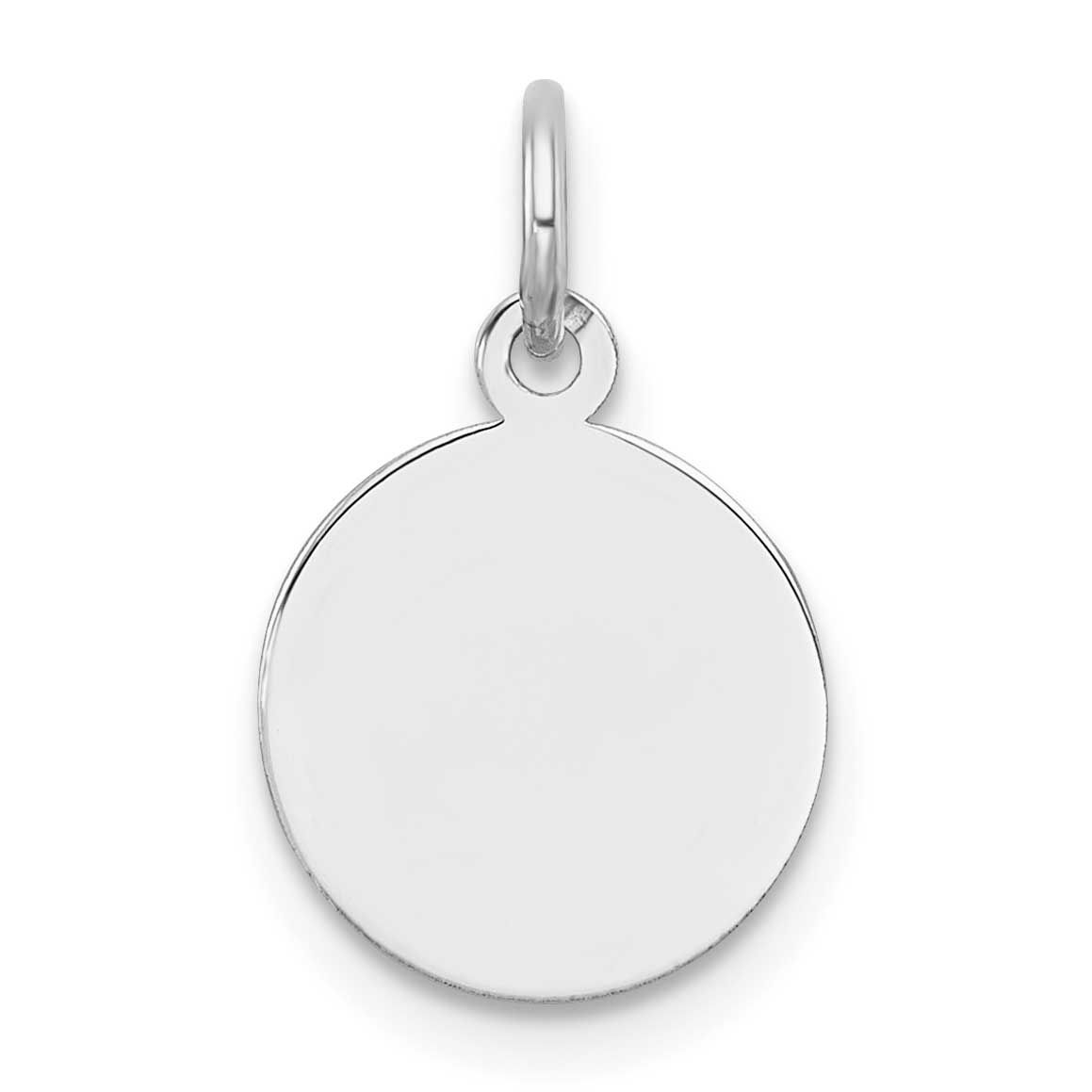Round Disc Charm 10k White Gold, MPN: 10XWM537/13, UPC: