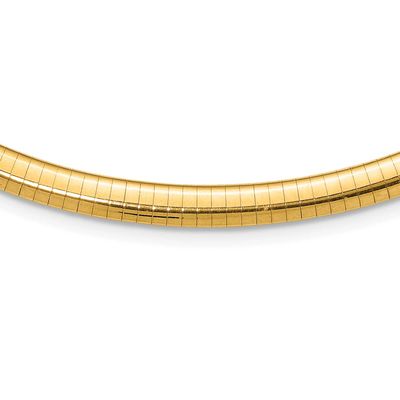 6mm Domed Omega Necklace 10k Gold, MPN: 10KOD6-18, UPC: