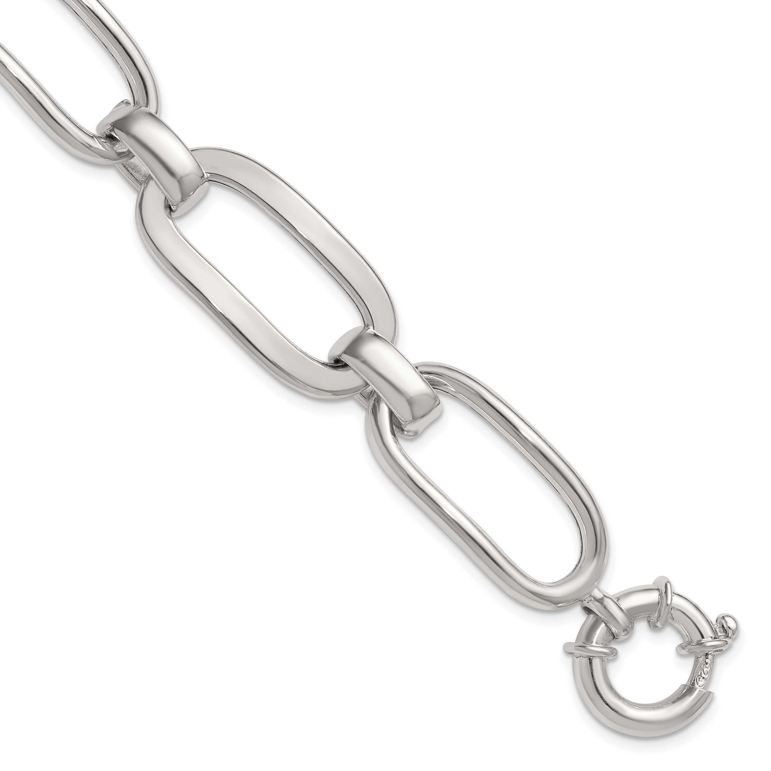 7.5 Inch Fancy Link Bracelet Sterling Silver Polished, MPN: QG6815-7.5, UPC: