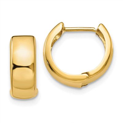 Hinged Hoop Earrings 10k Gold, MPN: 10TL563, UPC: 191101344466