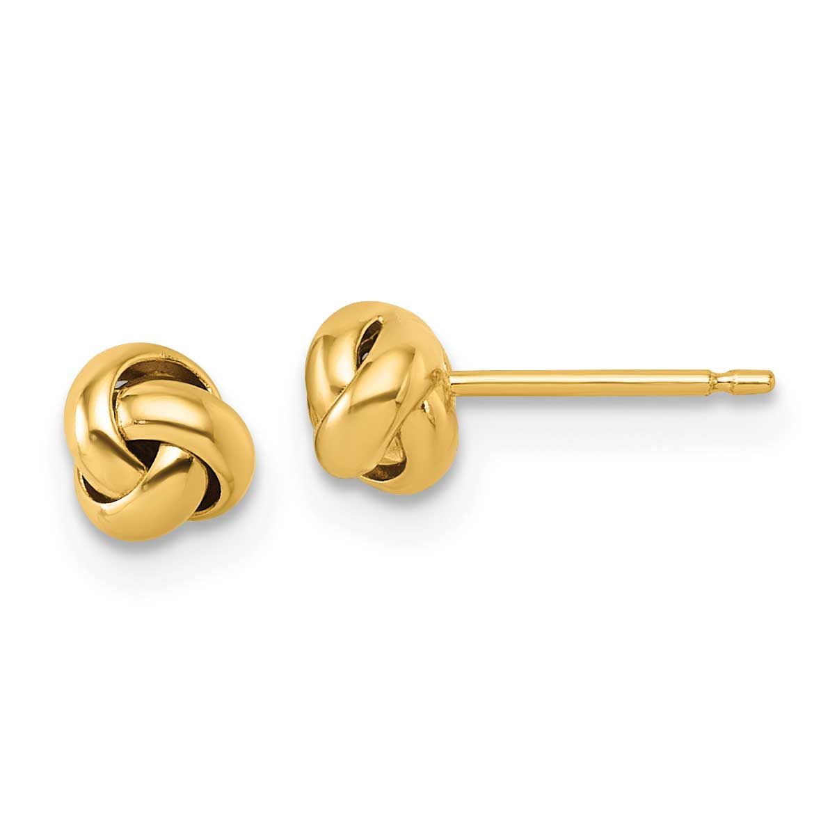 Love Knot Post Earrings 14k Gold Polished, MPN: YC1641, UPC:
