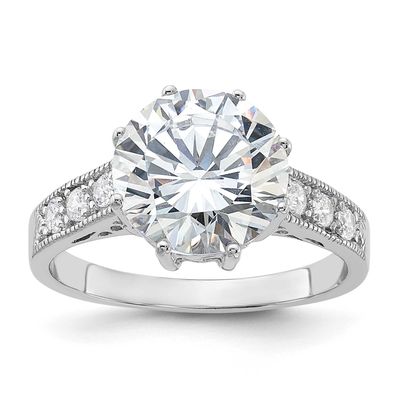 CZ Ring Sterling Silver Rhodium-Plated, MPN: QR1341, UPC: 883957180823
