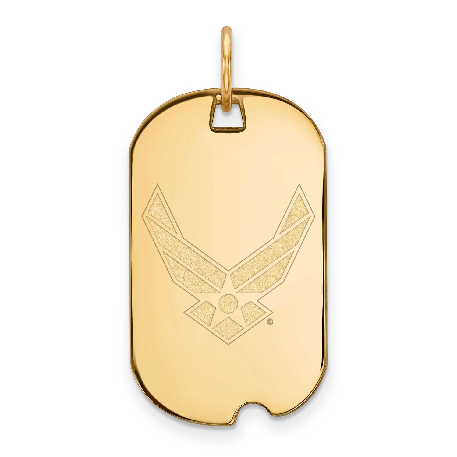 Logoart U.S. Air Force Small Dog Tag 14k Gold, MPN: 4Y023USAF, UPC: