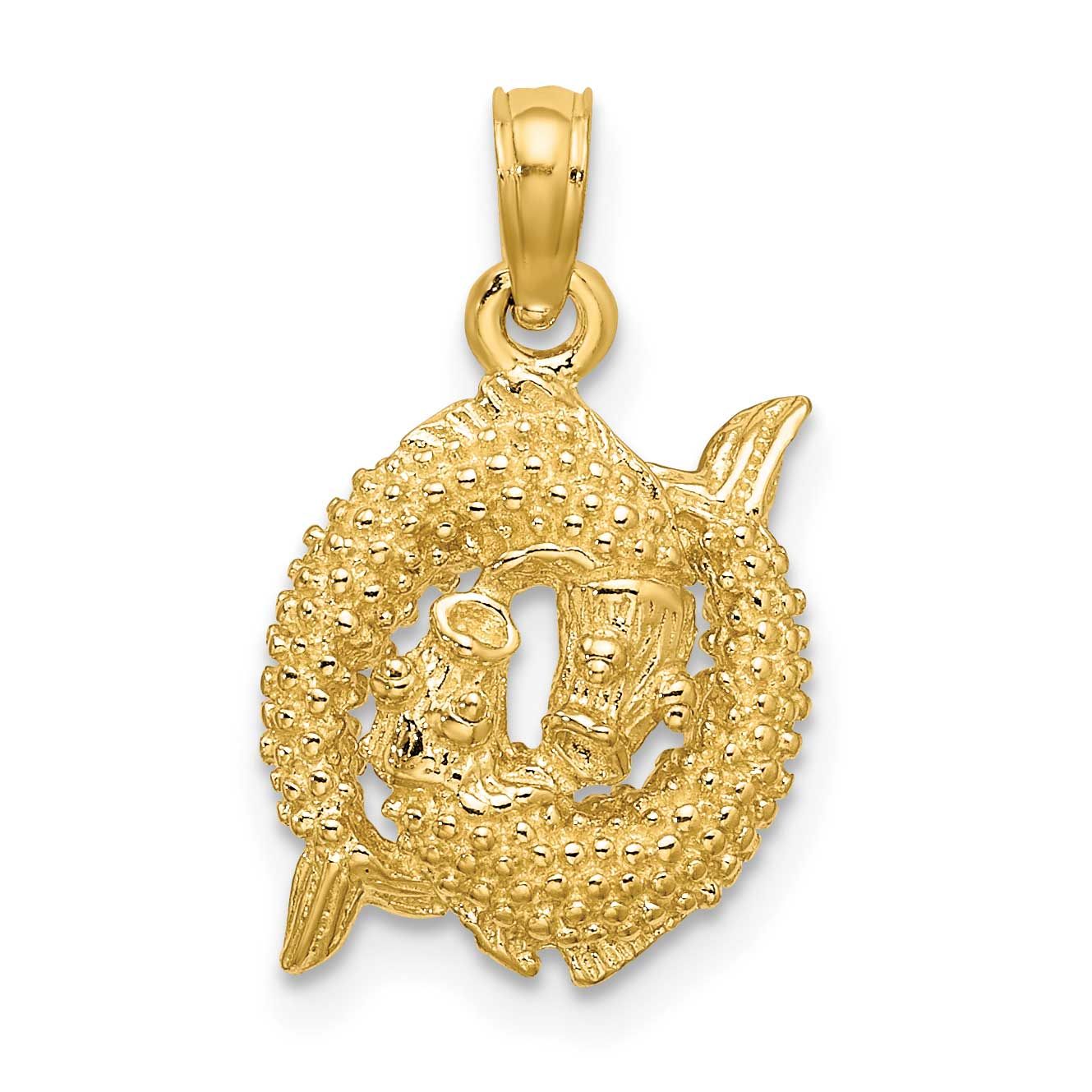 3-D Pisces Zodiac Pendant 10k Gold, MPN: 10C3154, UPC: 196904212486