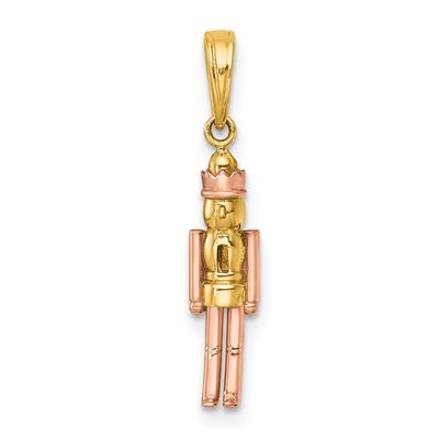 Rose-Plating Polished Nut Cracker Charm 14k Gold, MPN: K10016, UPC: