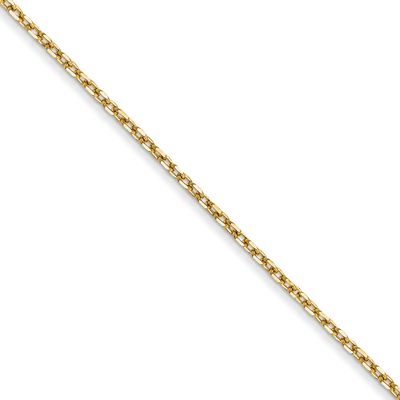 1.0mm Diamond-cut Forzantine Cable Chain 30 Inch 14k Gold, MPN: PEN339-30, UPC: