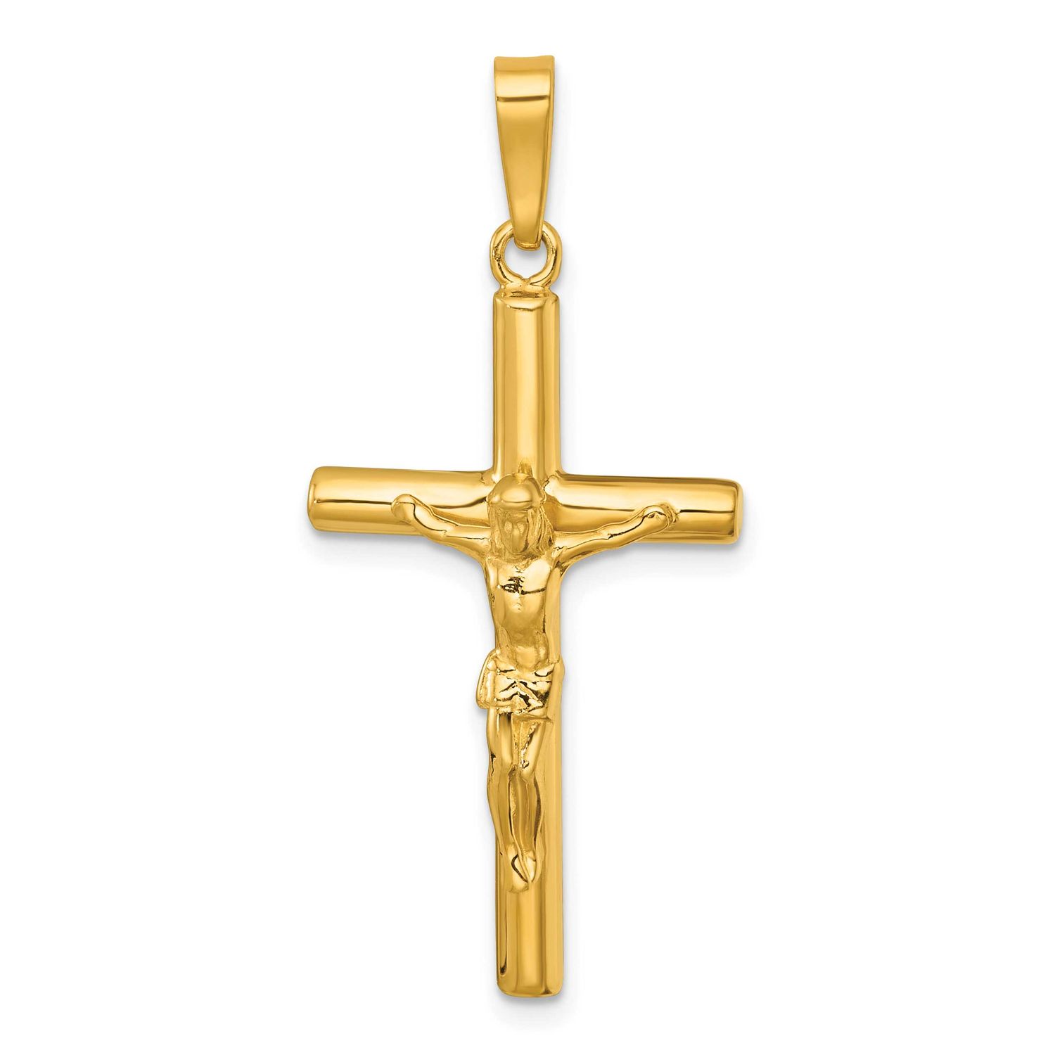 Crucifix Pendant Sterling Silver Gold-Tone Polished, MPN: QC8279GP, UPC: