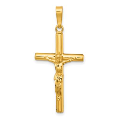 Crucifix Pendant Sterling Silver Gold-Tone Polished, MPN: QC8279GP, UPC: