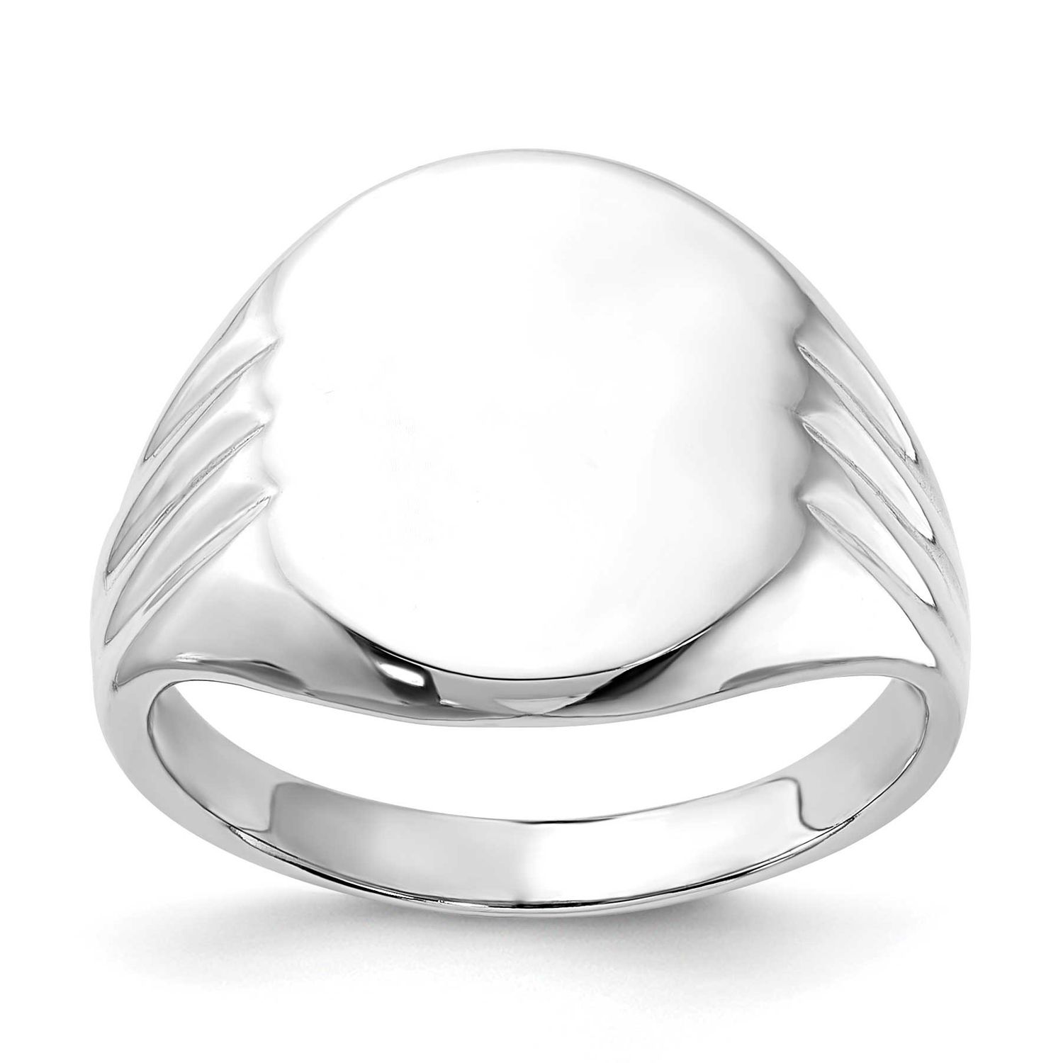Signet Ring Sterling Silver Polished, MPN: QR1802, UPC: 883957183909