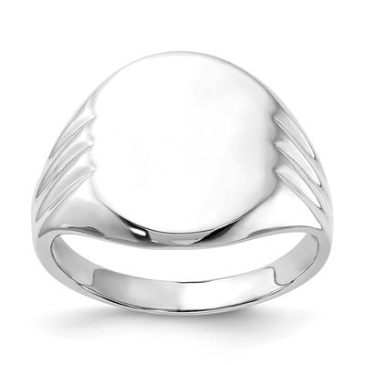 Signet Ring Sterling Silver Polished, MPN: QR1802, UPC: 883957183909