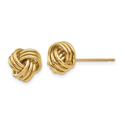 Triple Knot Post Earrings 10k Gold Polished, MPN: 10TF411, UPC: