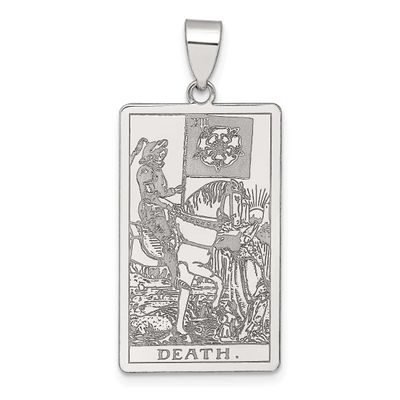 Death Tarot Card Pendant Sterling Silver, MPN: QC11523, UPC: