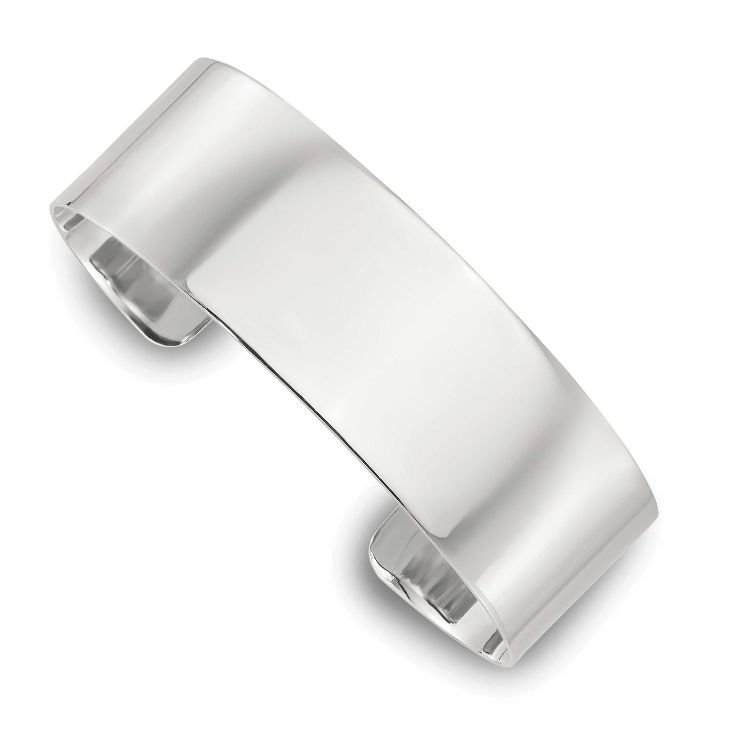 20mm Flat Cuff Bangle Sterling Silver Polished, MPN: QB1554, UPC: